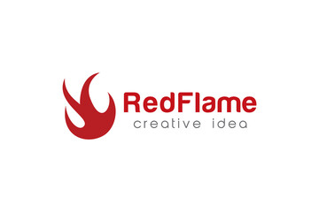 Flame Logo and Icon Vector Template