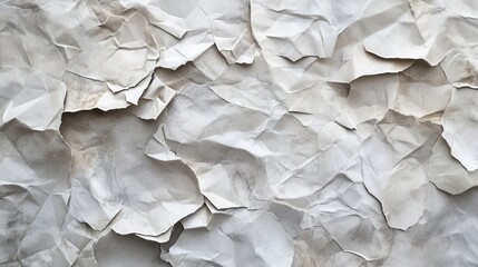 Obraz premium Highly textured crumpled gray paper background. Ideal for adding a distressed, vintage aesthetic to designs or adding visual interest to projects.