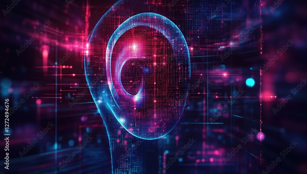 Poster digital mind: exploring the abstract visualization of consciousness in the digital age