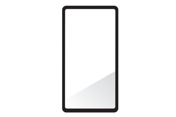 シンプルなスマートフォンの白黒アイコン