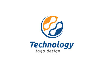 Obraz premium Creative Technology Logo Design Template