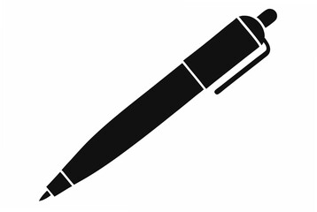 pen silhouette vector illustration