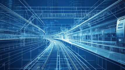 Urban Engineering Blueprint of a Modern Train System Design