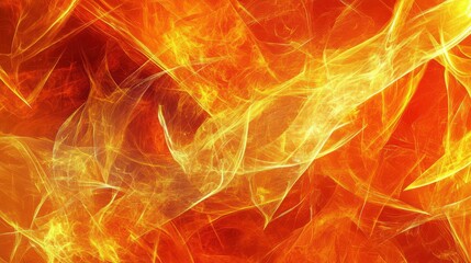 Obraz premium Vibrant Abstract Digital Artwork Featuring Fiery Elements and Flows