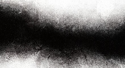 Abstract halftone pattern reveals stark contrast between black and white