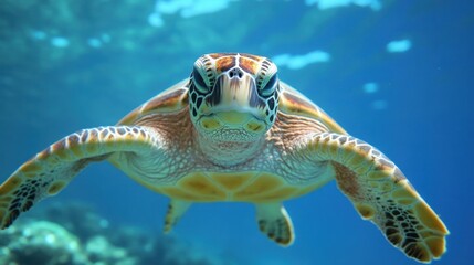 Obraz premium Great Barrier Reef showcases an exceptional array of marine species and conservation initiatives including establishment of marine sanctuaries research endeavors and global cooperation