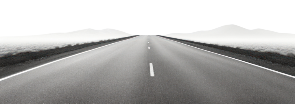 PNG Road border asphalt horizon highway.