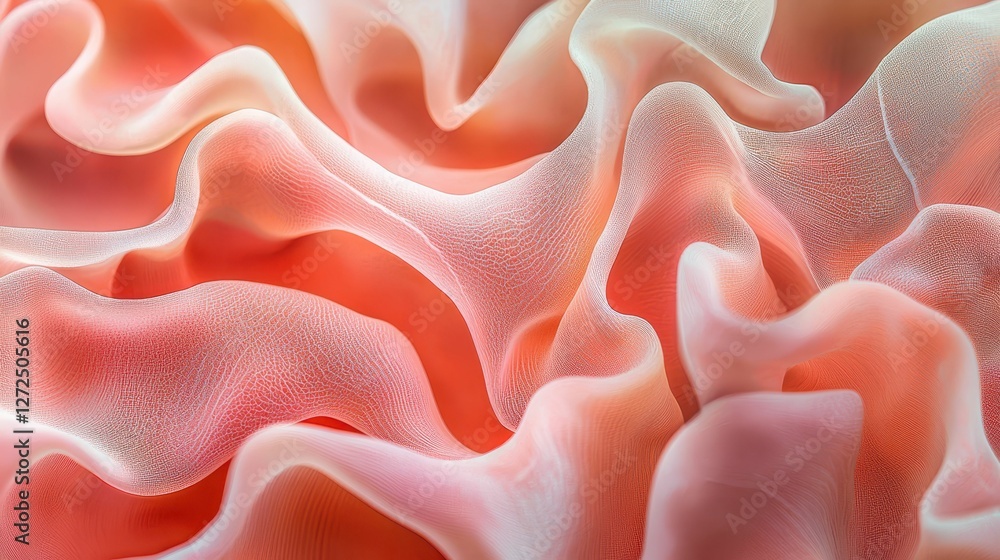 Poster abstract photographic study of tissue patterns in soft textures