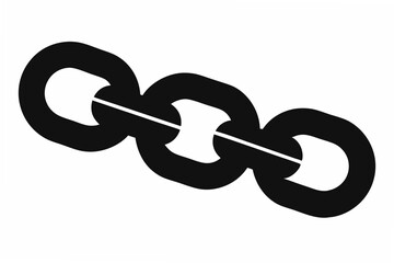 chain  silhouette vector illustration