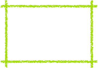 手描きのクレヨン素材　背景　フレーム