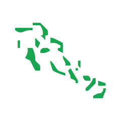 map of the Bahamas green icon