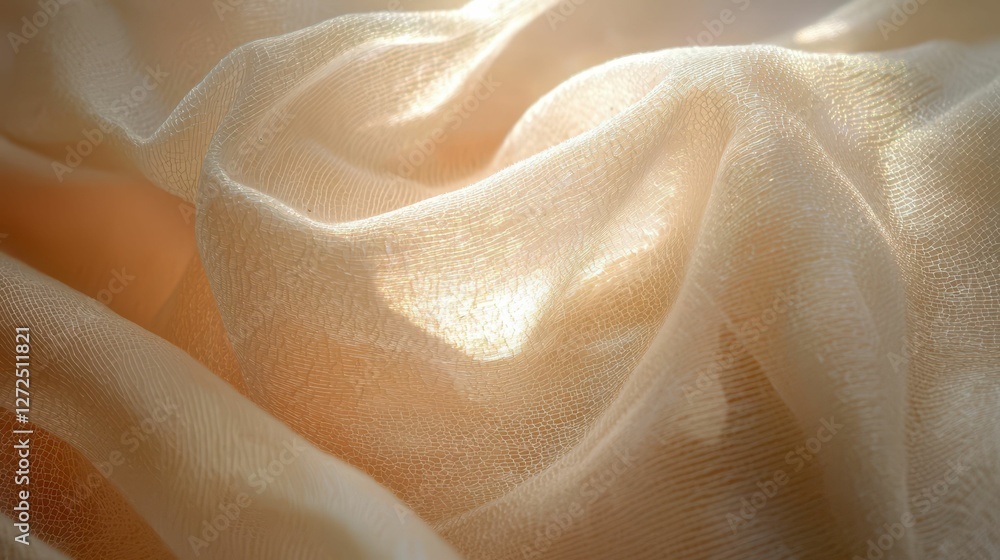 Aufkleber Macro Image Capturing the Delicate Interplay of Soft Textile Patterns