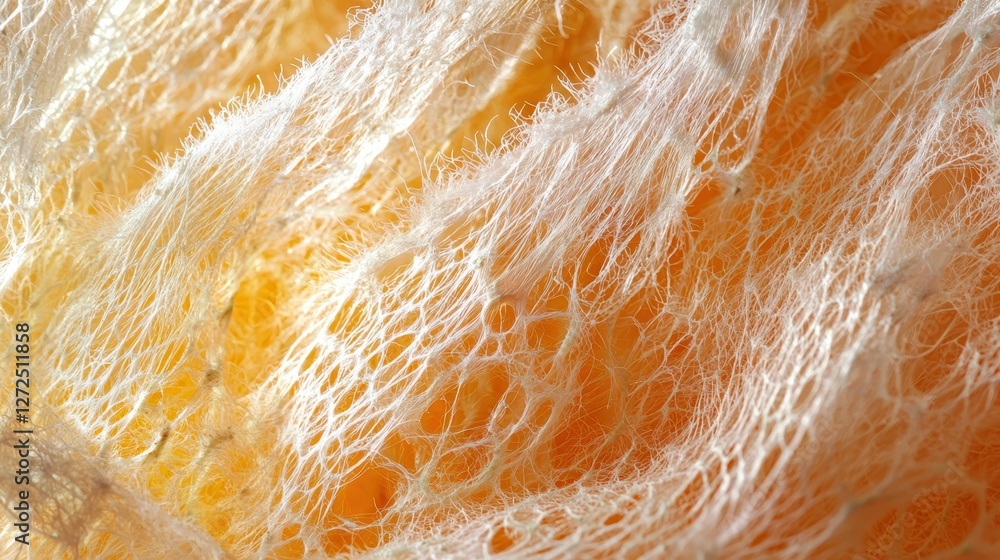 Poster macro view of animal tissue highlighting intricate structures
