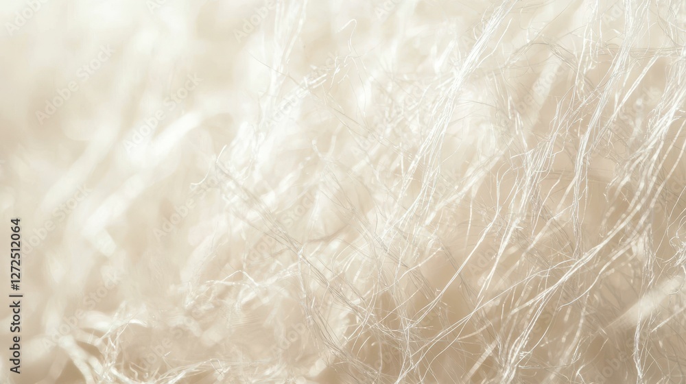 Poster delicate tissue fibers illuminated in close-up macro shot