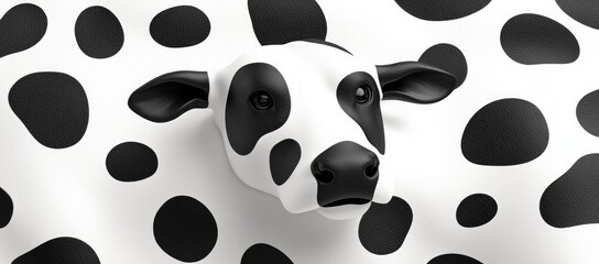 Fototapeta premium Cow Head Abstract Design