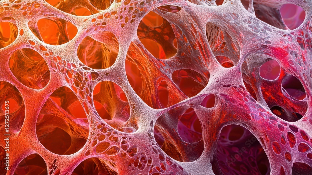 Aufkleber vivid high-resolution image of tissue structure with intricate details