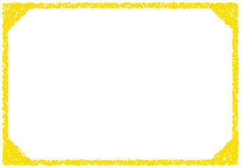 手描きのクレヨン素材　背景　フレーム