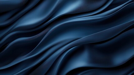 Obraz premium Elegant deep blue silk fabric texture
