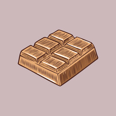 chocolate hand drawn looks delicious