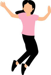 People Jumping Illustration