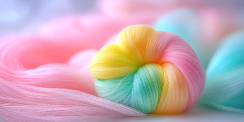  rainbow swirl cotton candy