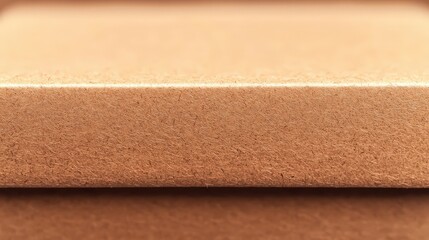 Close-up View of Brown Cardboard Surface Texture for Design Use