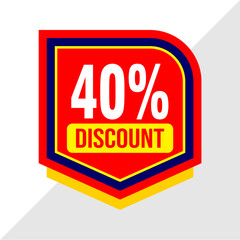 40% Off Sale Banner - Exclusive Discount Promotion