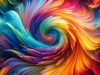 Obraz premium Panoramic Abstract Swirl: Gradient Colors in Dynamic Motion - High-Resolution Stock Photo