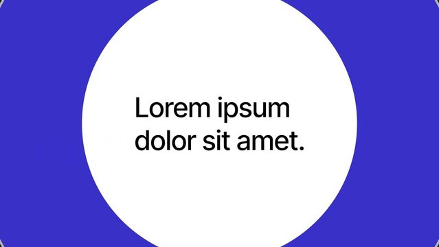 Circle Shape Transition with Text