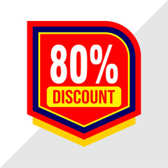 80% Off Sale Banner - Limited Time Discount
