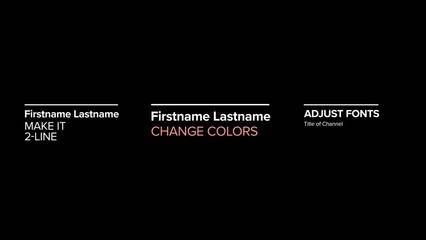 Documentary Lower Third with Horizontal Line
