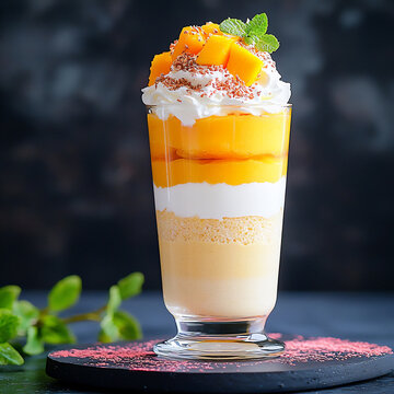  coconut mango mousse parfait