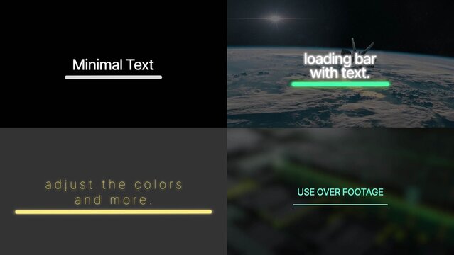 Minimal Loading Bar Animation for Text