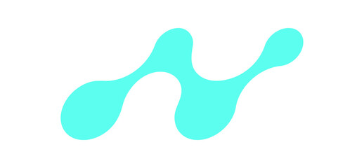 Y2K abstract metaball shape. Retro cool icon with a modern aesthetic. Geometric element in flat design, ideal for trendy projects and digital decoration.