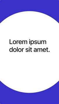 Vertical Circle Shape Transition with Text