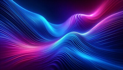 Obraz premium Abstract Neon Wave Design for Modern Backgrounds