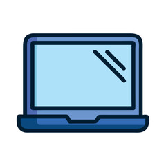 Telecomunication laptop icon