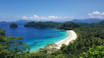 Obraz premium Tropical Island Beach Paradise Scenic View