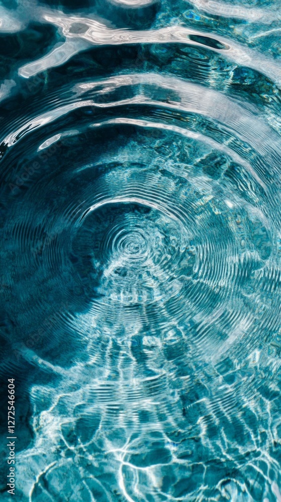 Poster bright sunlight dances on the surface of shimmering turquoise waters, creating mesmerizing ripples t