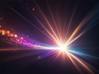 Fototapeta premium Abstract glow amazing Blurred refraction light, bokeh or flare overlay effect