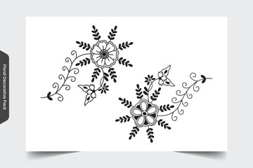 Floral Decorative Pack 12