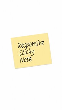 Vertical Responsive Sticky Note