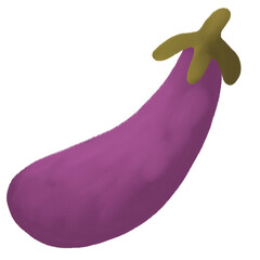 purple eggplant illustration