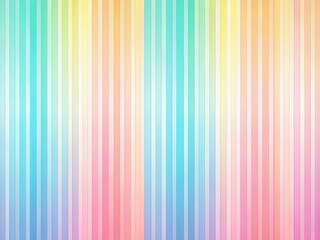 Obraz premium Pastel Gradient Stripes Panoramic Background: Pink, Blue, Yellow, Green Vertical Wallpaper