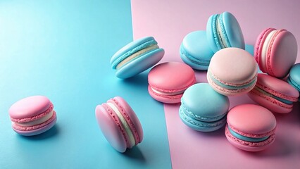 Pastel Pink & Blue Aesthetic Social Media Background: Soft Pop Design for Bloggers & Influencers