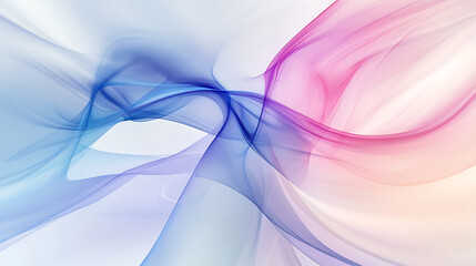 Obraz premium Abstract colorful waves blend together for a modern design background.
