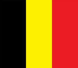 Belgia flag design illustration
