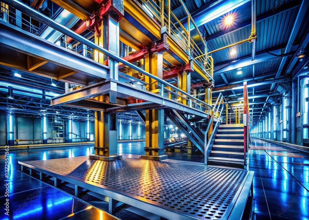 Poster precision engineered adjustable support system: metallic platform for stability and control