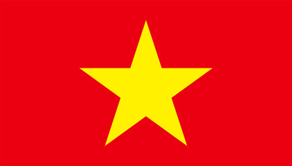 Vietnam flag design illustration