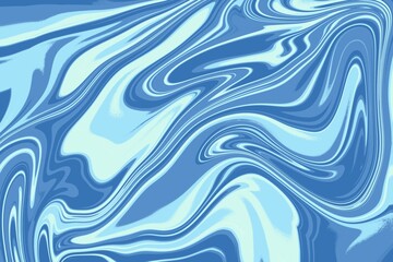 Blue soft marble effect texture with liquid smooth flow pattern. Abstract background concept
